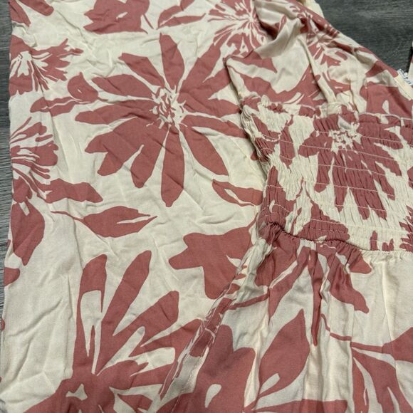 Patrons Of Peace Jumpsuit Ivory Coral Floral Sleeveless Women’s  NWT XS - Picture 3 of 12